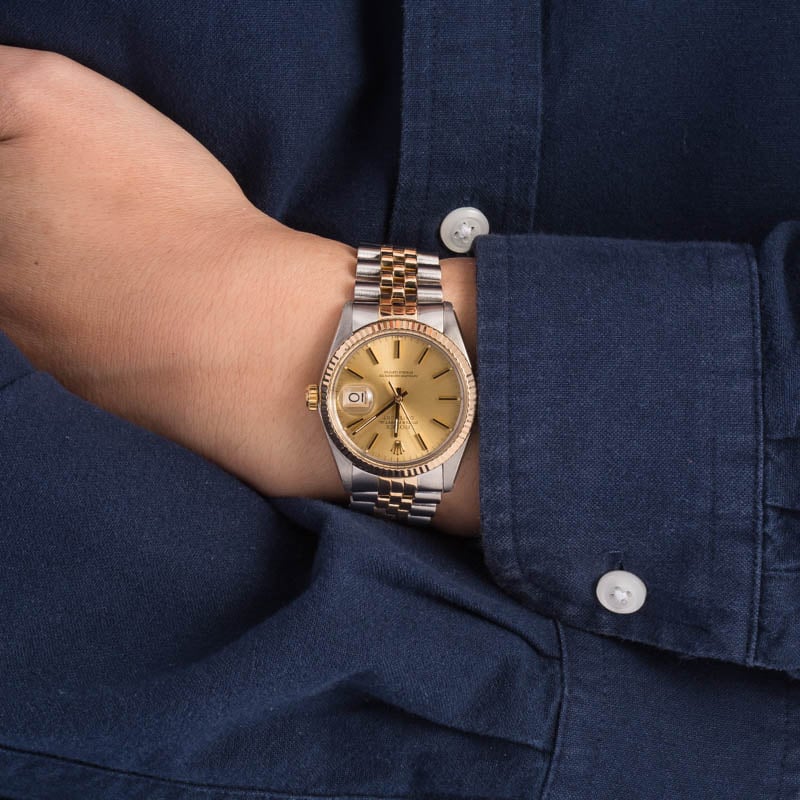 Datejust Rolex 16013 Champagne Dial