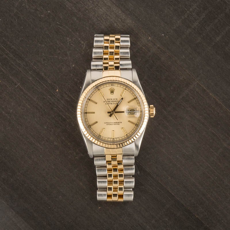 Rolex Datejust 16013 Steel & 18k Yellow Gold