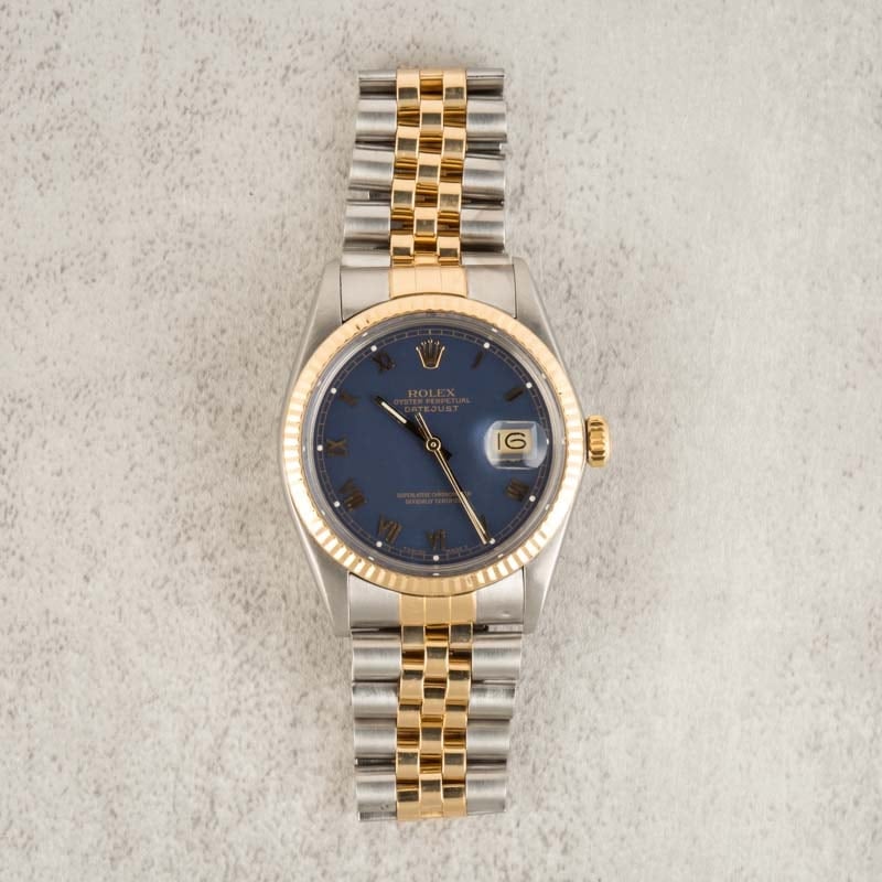 Rolex Datejust 16013 Blue Roman