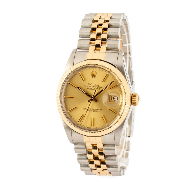 Used Rolex Datejust 16013 Steel & Yellow Gold