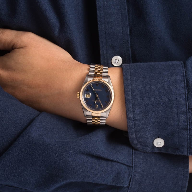 Rolex Datejust 16013 Blue Roman