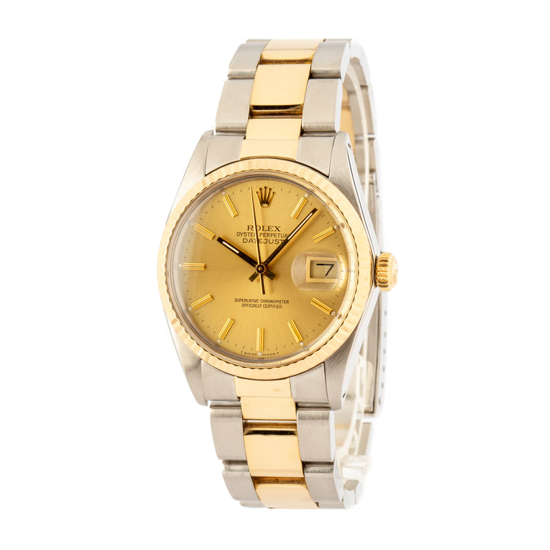 Rolex Datejust 16013 Steel & 18k Yellow Gold