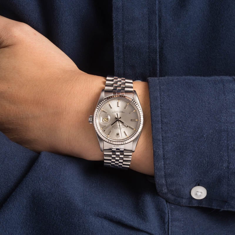 Rolex Datejust 16014 Silver Dial