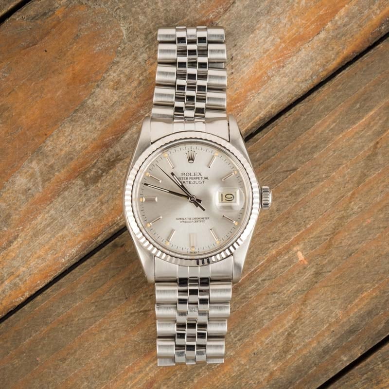 Rolex Datejust 16014 Silver Dial