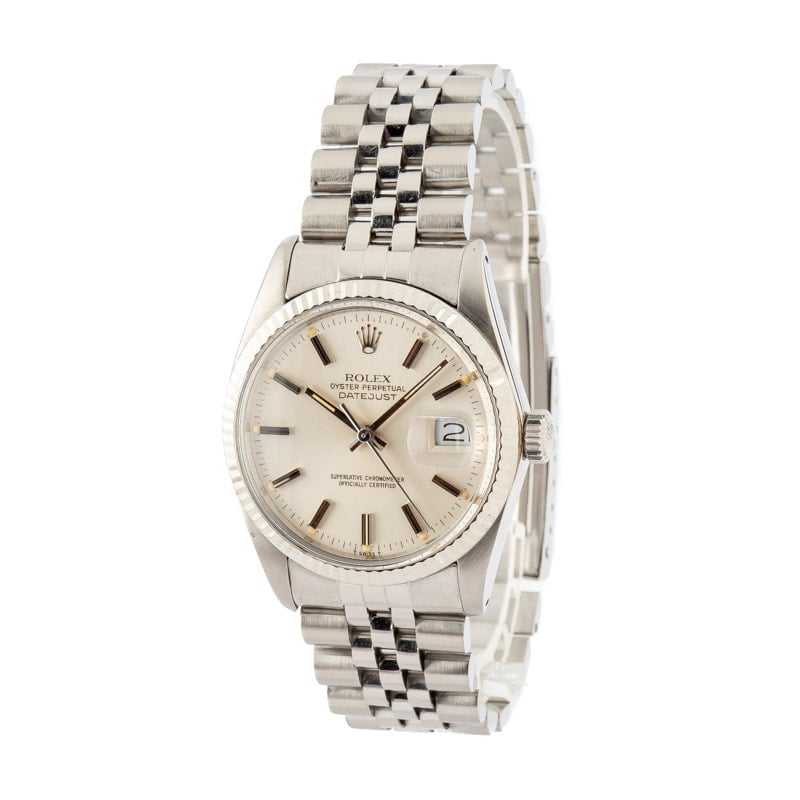 Rolex Datejust 16014 Silver Index Dial