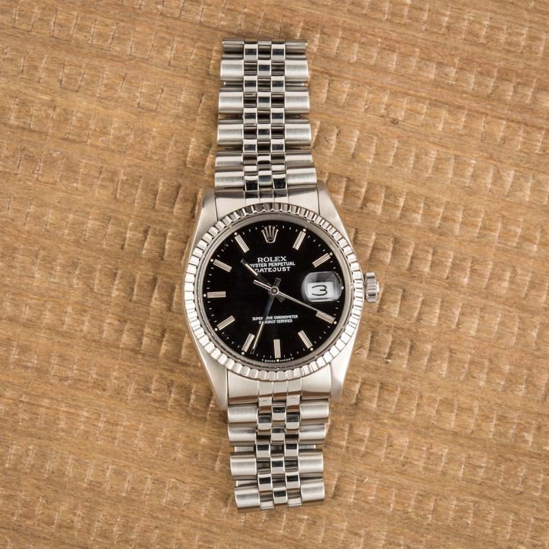 Rolex Datejust 16030 Black Dial