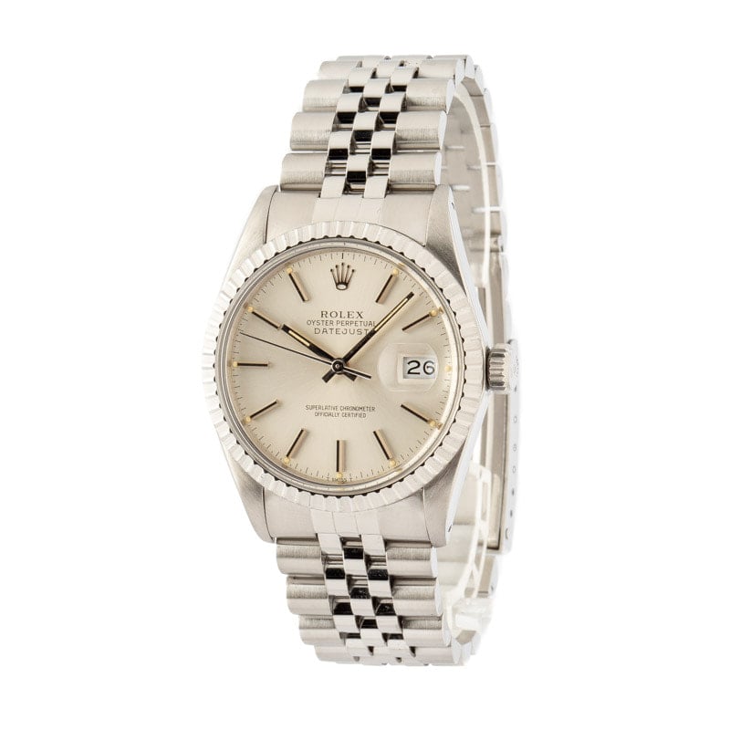 Pre-Owned Rolex Datejust 16030 Silver Dial