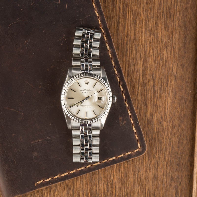 Pre-Owned Rolex Datejust 16030 Silver Index Dial