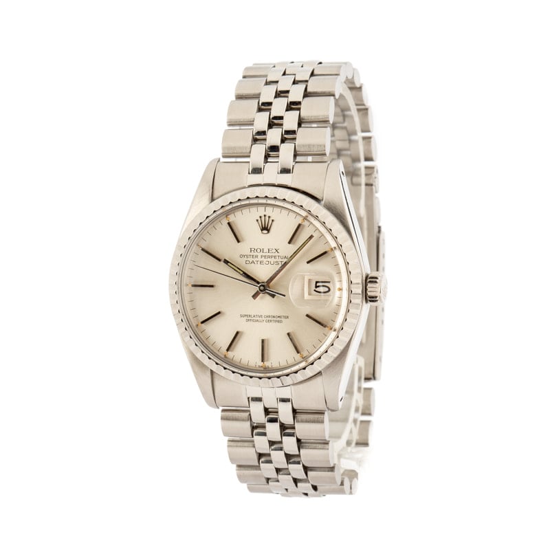 Pre-Owned Rolex Datejust 16030 Silver Index Dial