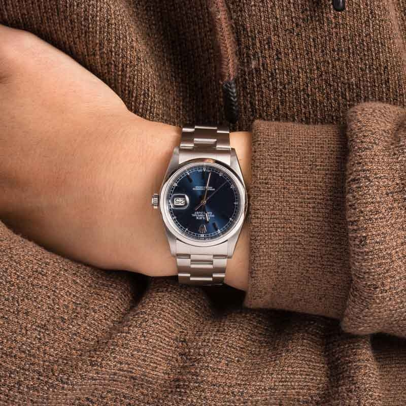 Used Rolex Datejust 16200 Blue Dial