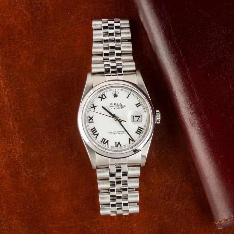 Rolex Datejust 16200 White Roman Numeral