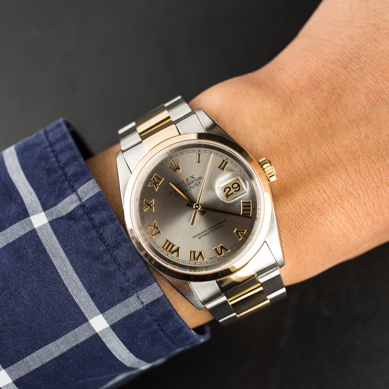 PreOwned Rolex Datejust 16203 Rhodium Dial