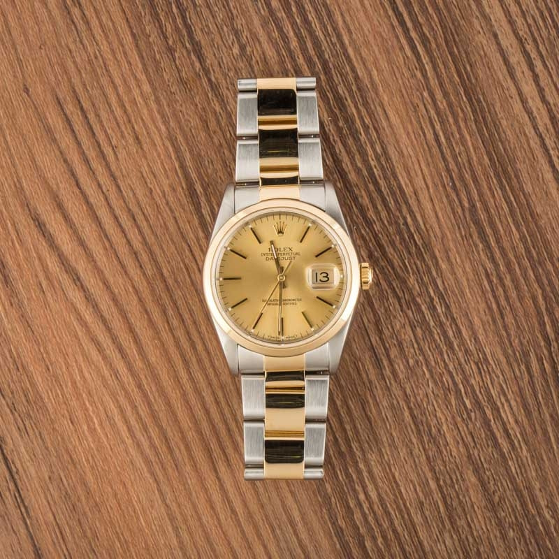 Rolex Datejust 16203 Smooth Bezel