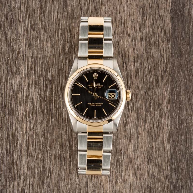 Rolex Datejust 16203 Black Dial