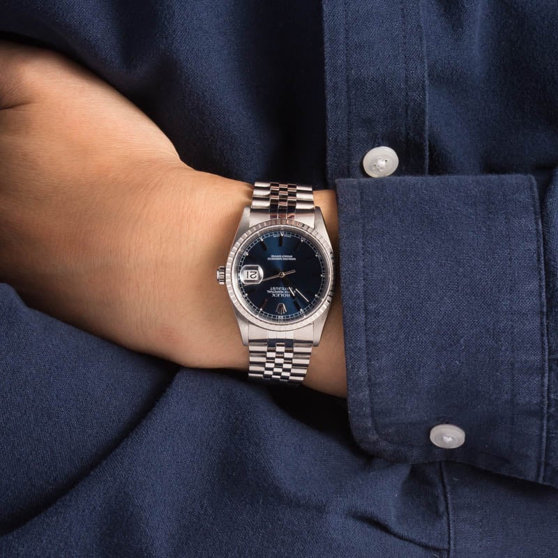 Rolex Datejust 16220 Blue Dial