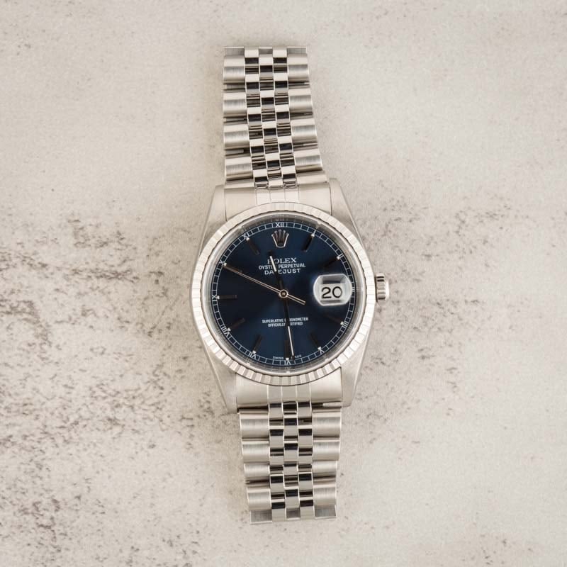 Rolex Datejust 16220 Blue Dial