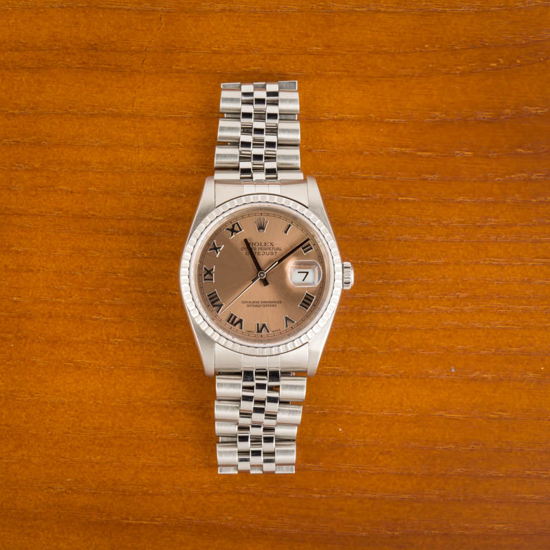 Rolex Datejust 16220 Salmon Dial