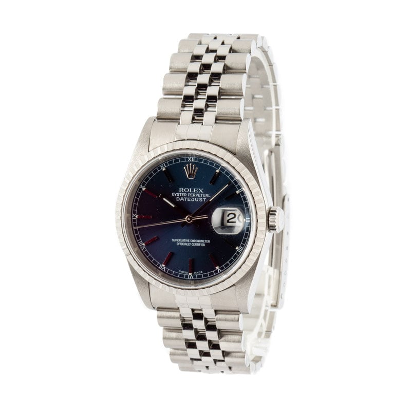 Rolex Datejust 16220 Blue Dial