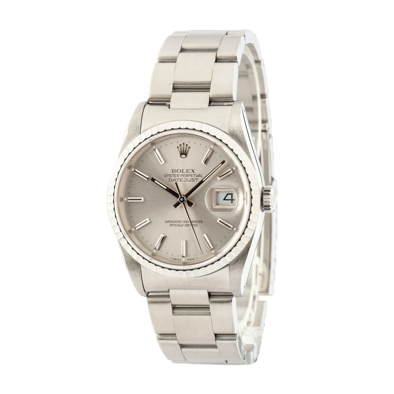 Rolex Datejust Ref 16220 Stainless Steel Oyster