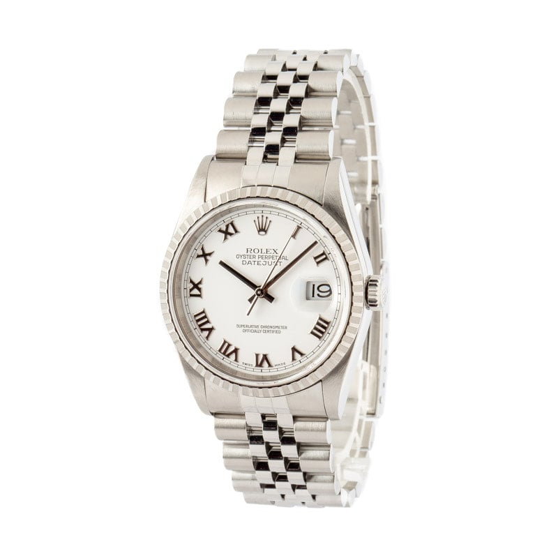 Rolex Datejust 16220 White Dial