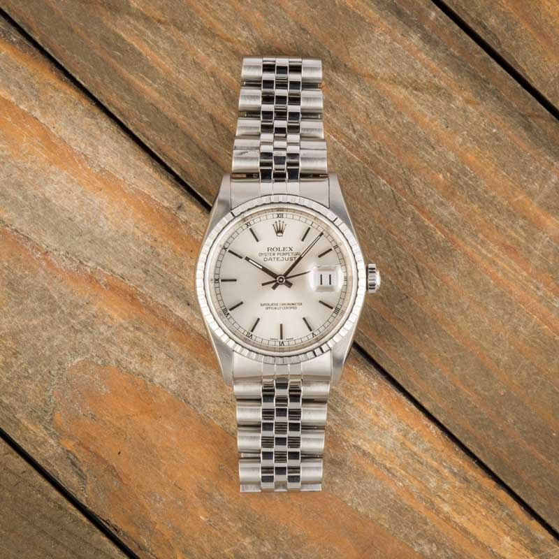 Rolex Datejust 16220 Silver Dial