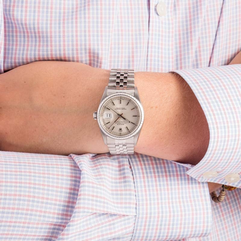 Rolex Datejust 16220 Silver Dial