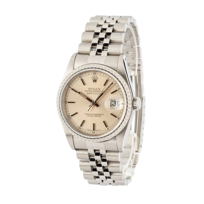 Rolex Datejust 16220 Silver Dial