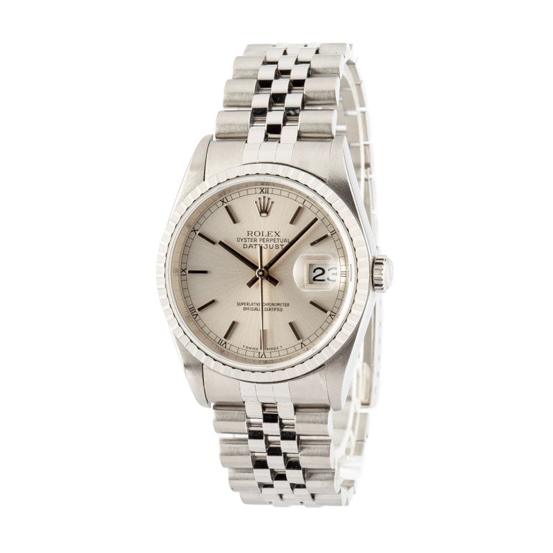 Rolex Datejust 16220 Silver Dial