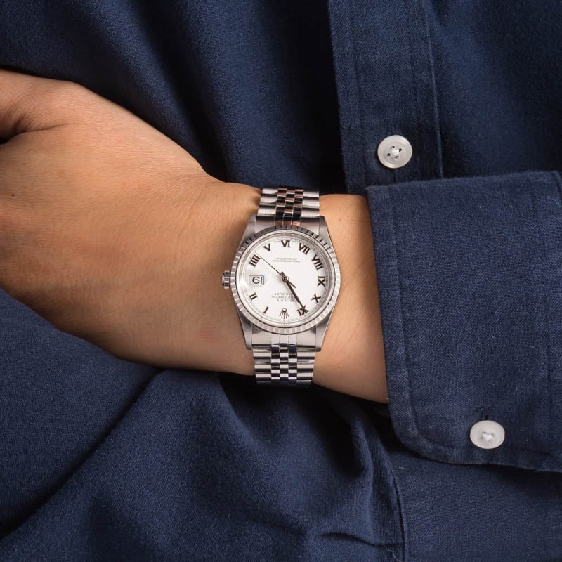 Rolex Datejust 16220 White Dial