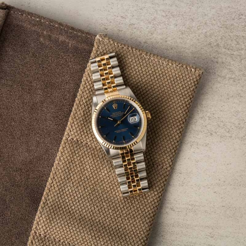 Datejust Rolex 16233 Blue Dial