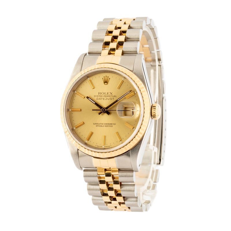 Pre-Owned Rolex Datejust 16233 Champagne Dial