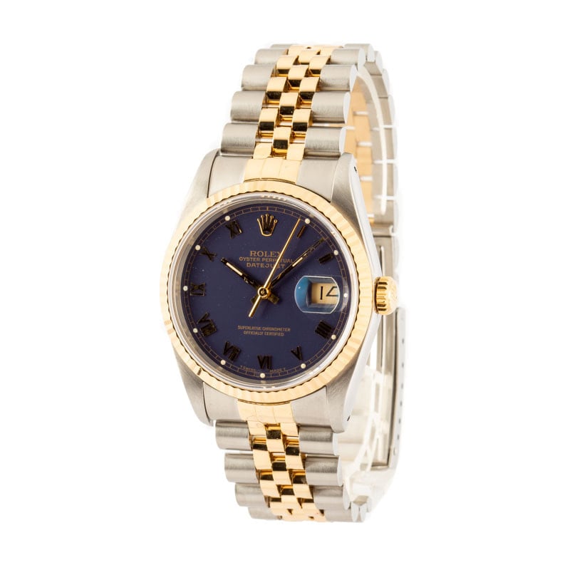 Rolex Datejust 16233 Blue Roman Dial