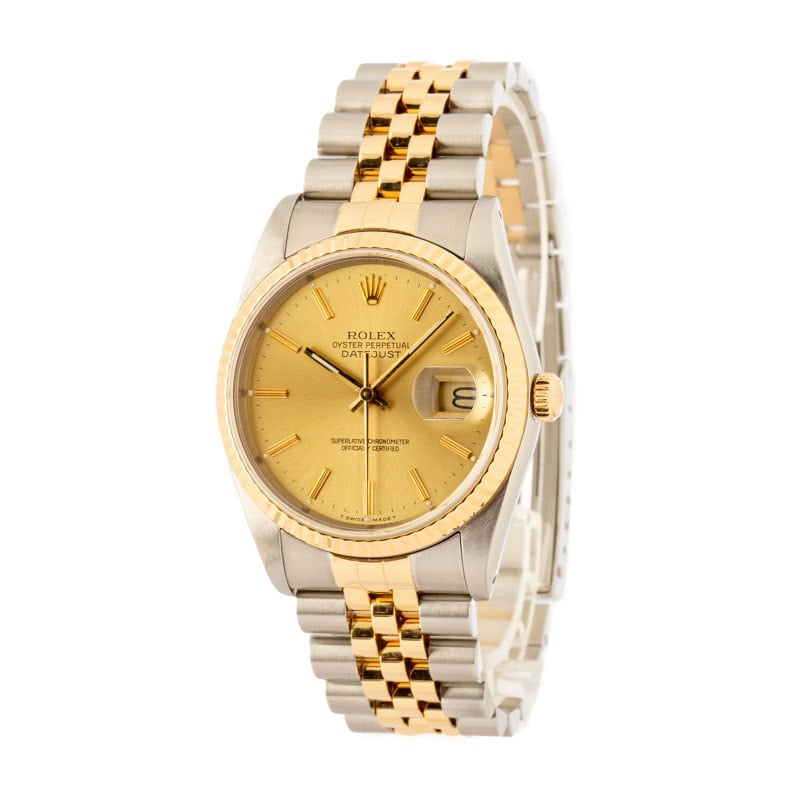 Rolex Datejust 16233 Stainless Steel & Gold