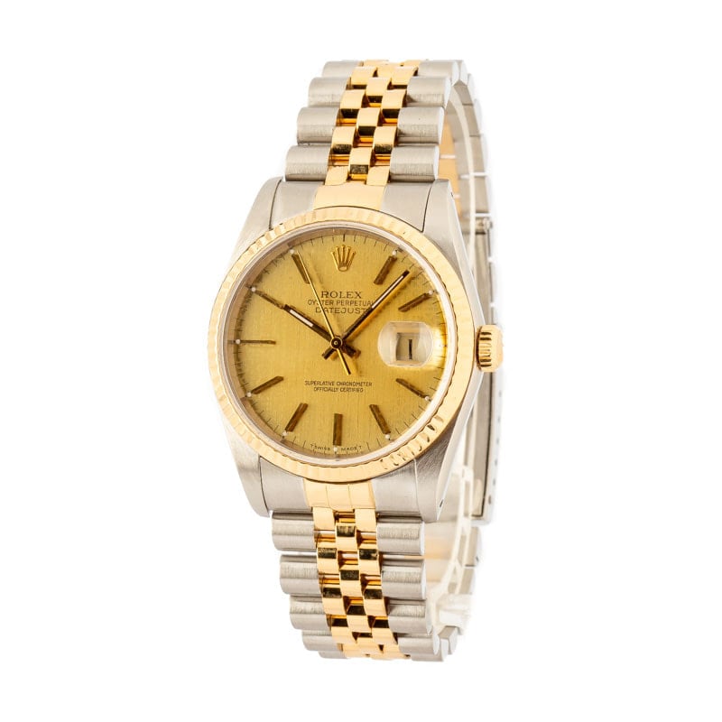 Pre Owned Rolex Datejust 16233 Champagne