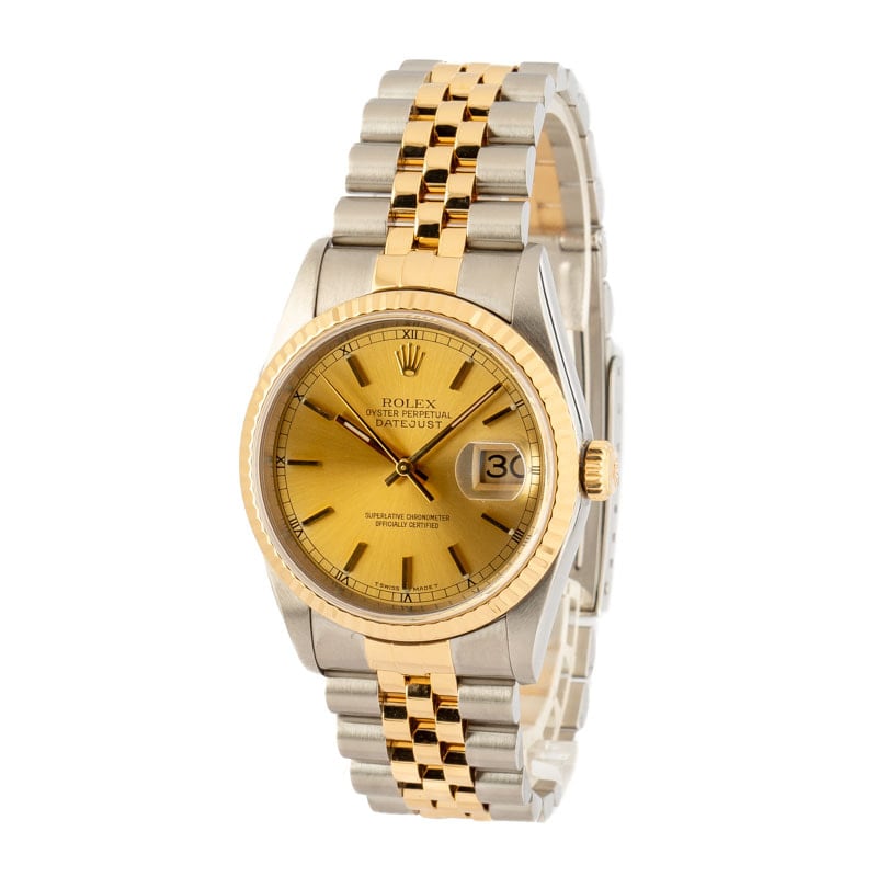 Rolex Datejust 16233 Steel & Yellow Gold