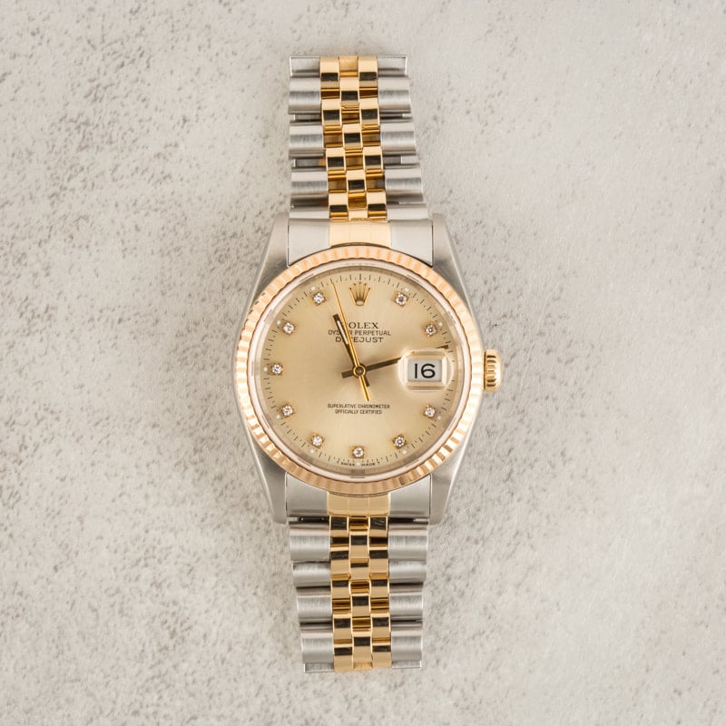 Used Rolex Datejust 16233 Diamond Dial