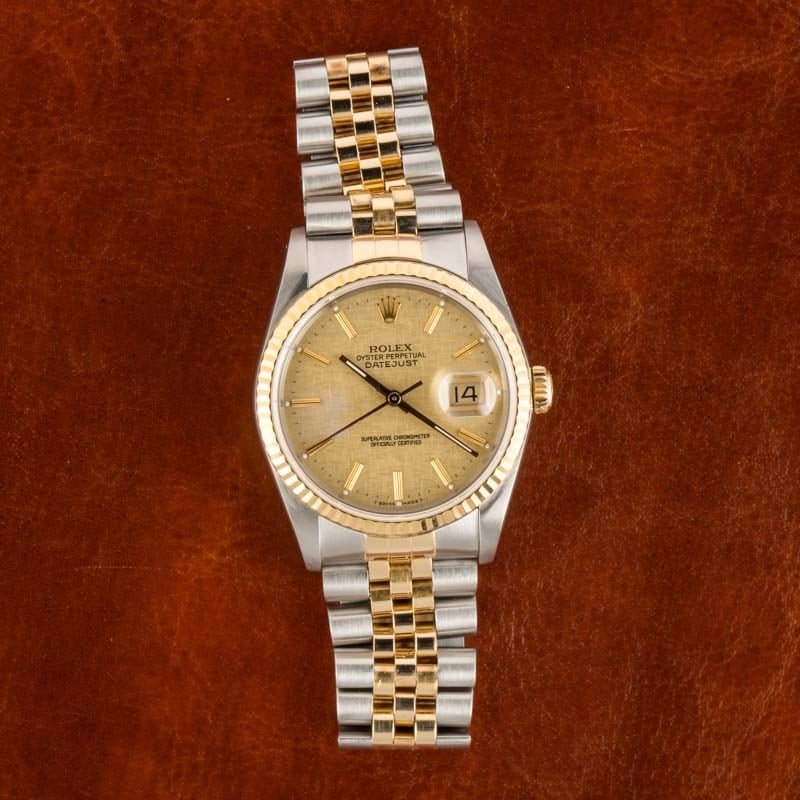 Datejust Rolex 16233 Two Tone Jubilee