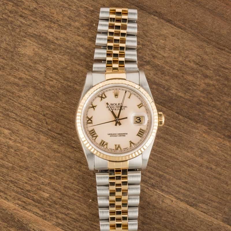 Used Rolex Datejust 16233 Roman Dial