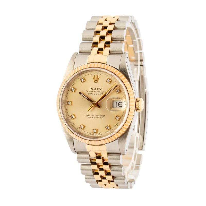 Used Rolex Datejust 16233 Diamond Dial