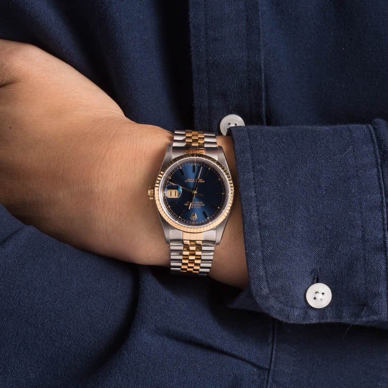 Rolex Datejust 16233 Blue Dial