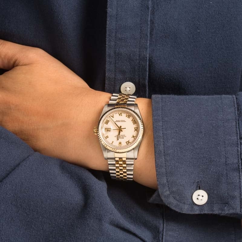 Used Rolex Datejust 16233 Roman Dial