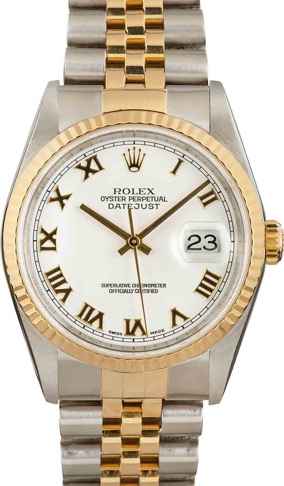 Womens Rolex Datejust Watch 16233 Two Tone, 36Mm