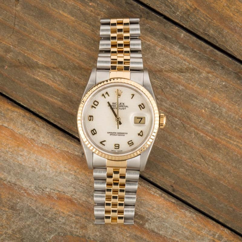 Rolex Datejust 16233 Ivory Jubilee Dial