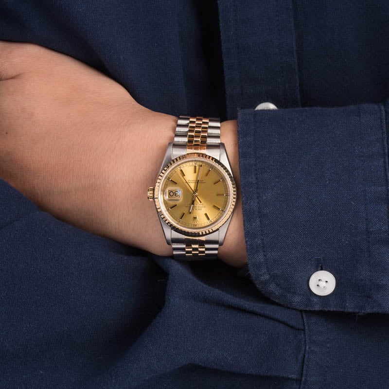 Rolex Datejust 16233 Steel & Yellow Gold