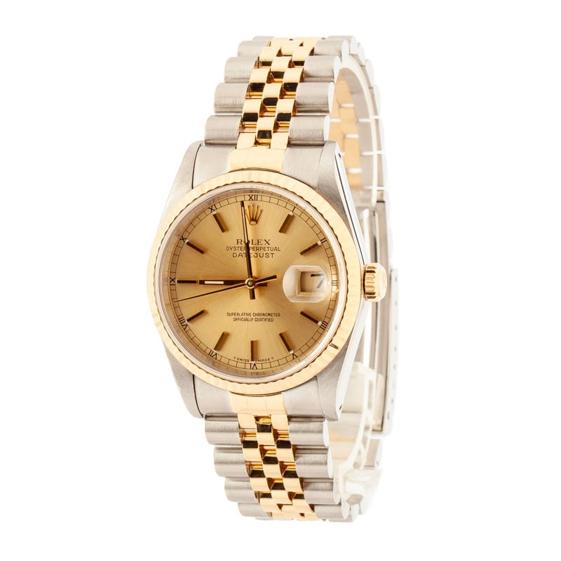 Pre Owned Rolex Datejust 16233 Champagne