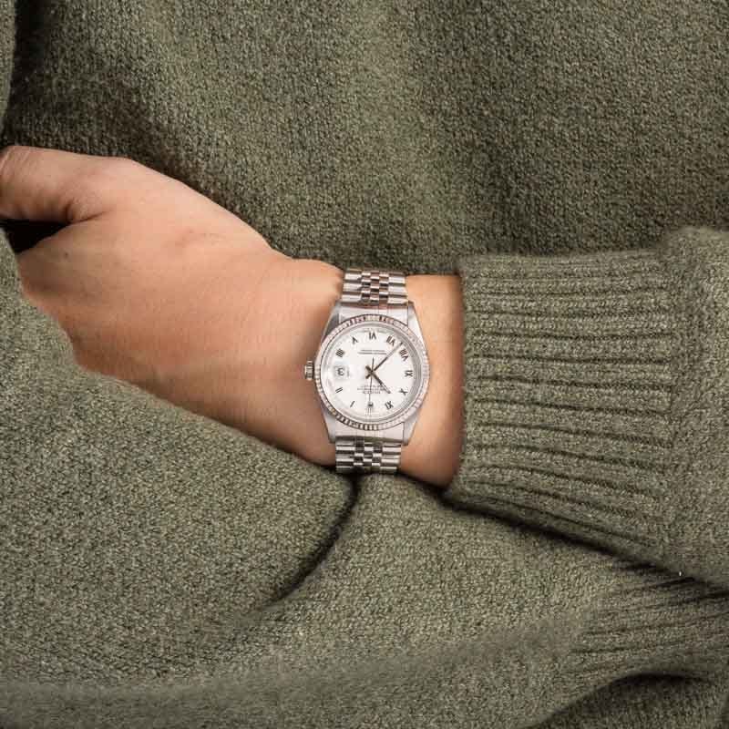 Rolex Datejust 16234 White Roman