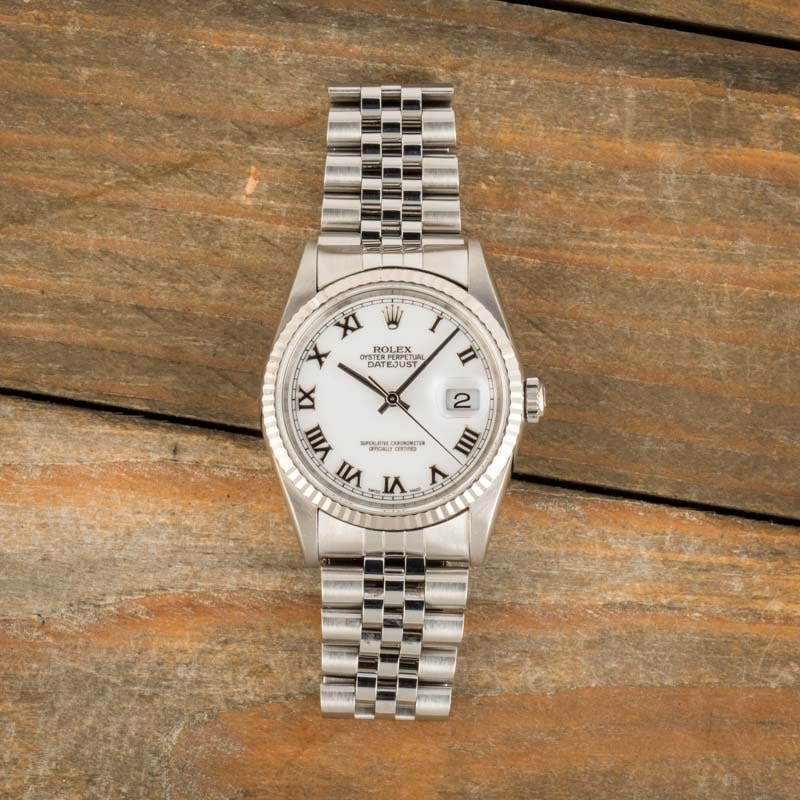 Pre Owned Rolex Datejust 16234 Roman Dial