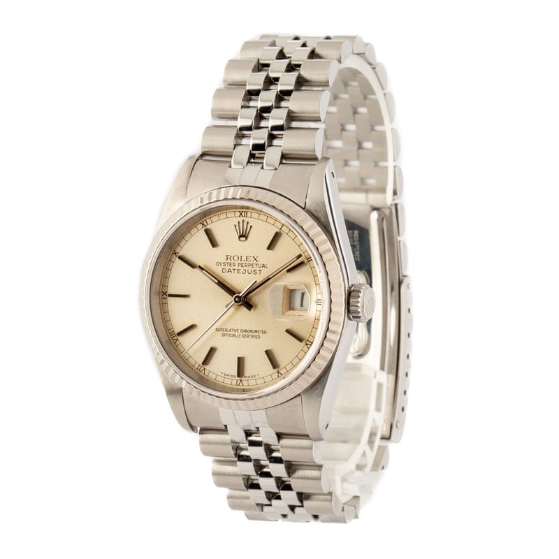 Rolex Datejust 16234 Silver Index Dial