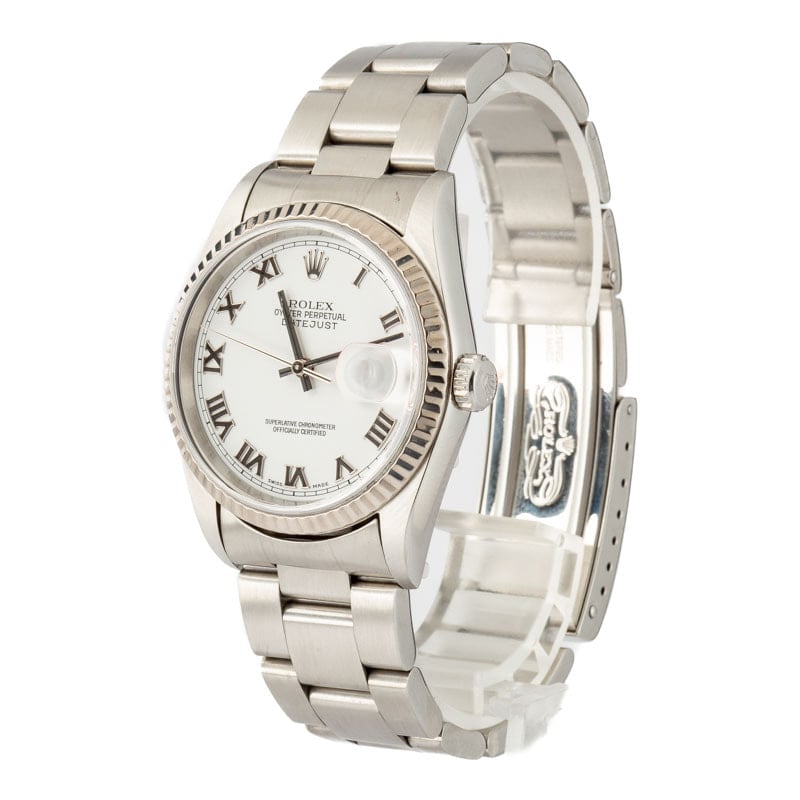 Rolex Datejust 16234 White Roman