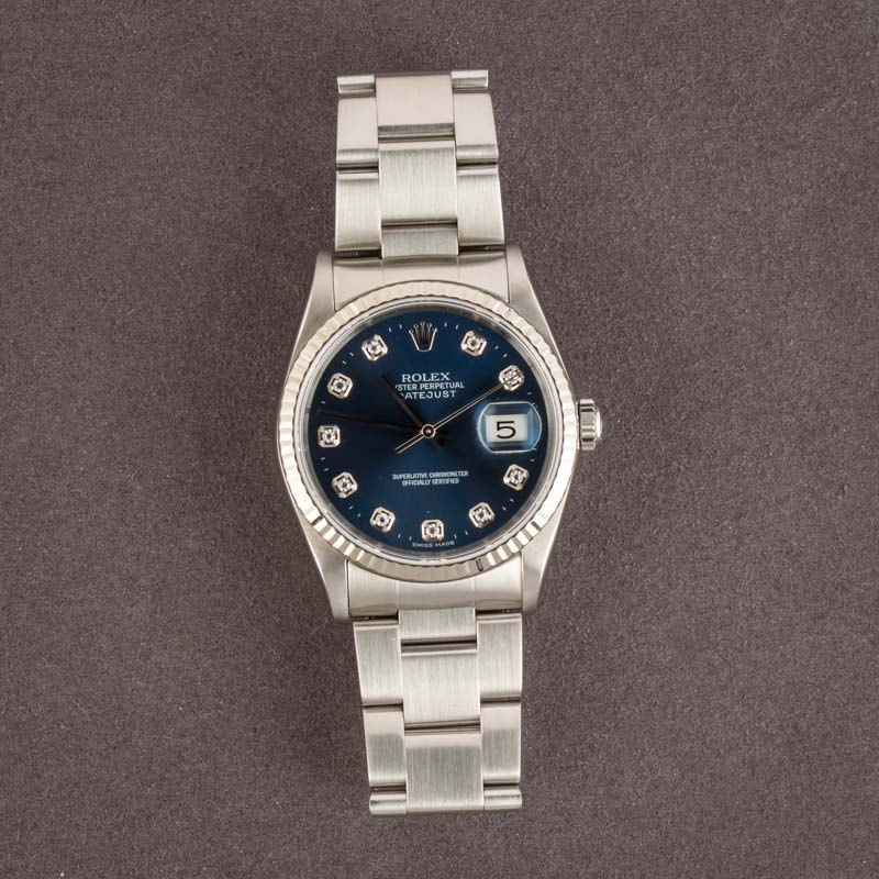 Mens Rolex Datejust 16234 Diamond Dial